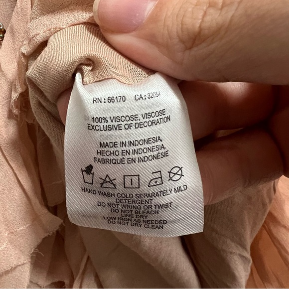 NEW NWT Free People Off The Shoulder Embellished Moon Gleam Dress Rose Smoke - Picture 9 of 10